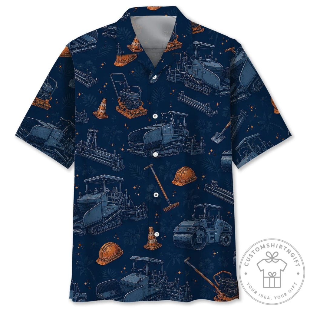 Construction Equipment Asphalt Paver Operator Night Hibiscus Hawaiian Shirt 30 Construction Equipment Asphalt Paver Operator Night Hibiscus Hawaiian Shirt
