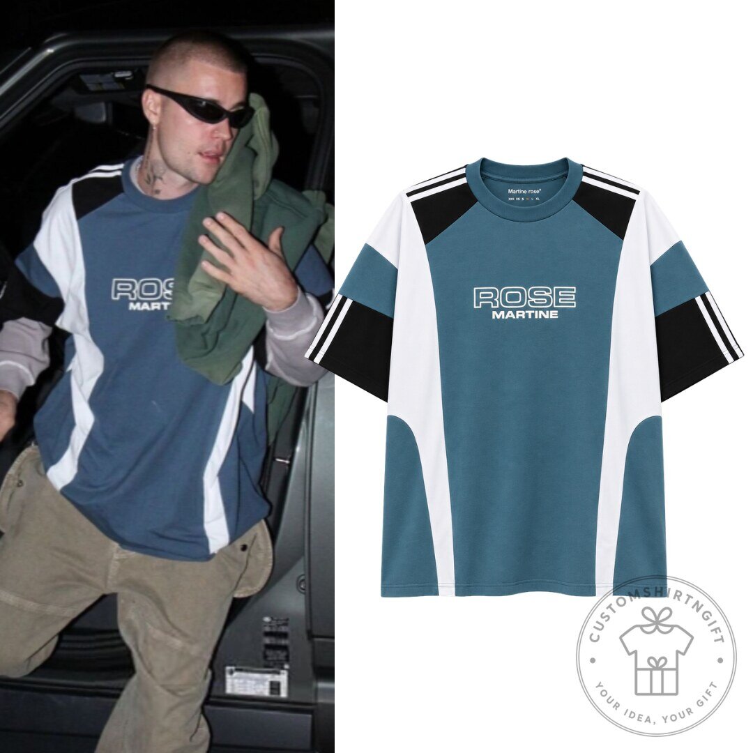 Justin Bieber Martine Rose Color Block T Shirt