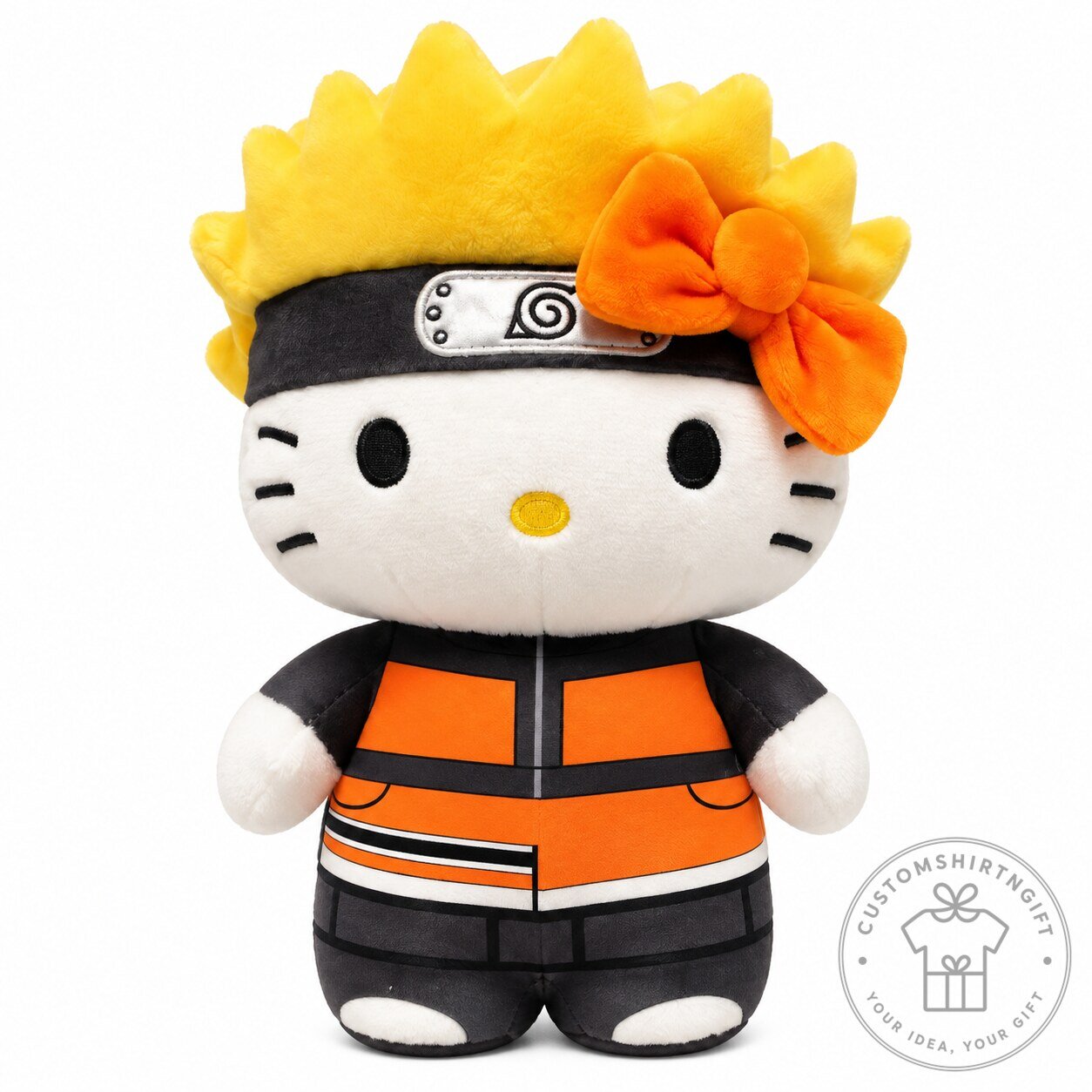 Naruto x Hello Kitty Plush Stuffed Animal Soft Toy