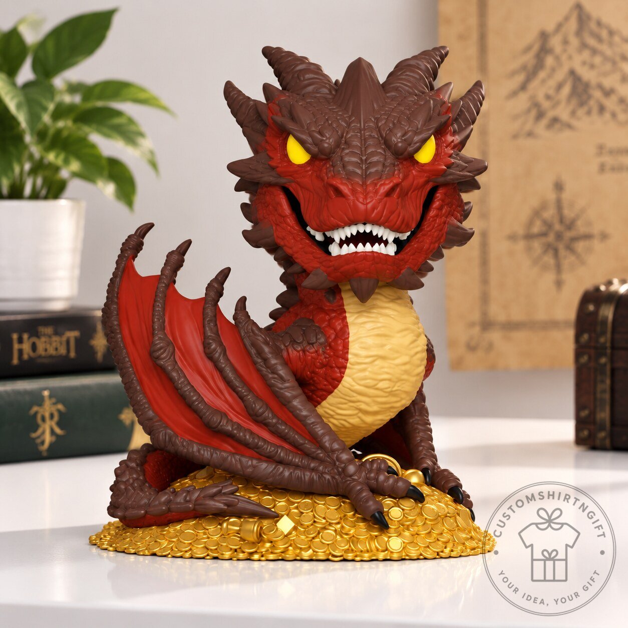 Funko Pop Deluxe Movies The Hobbit Smaug Metallic Vinyl Figure 2188