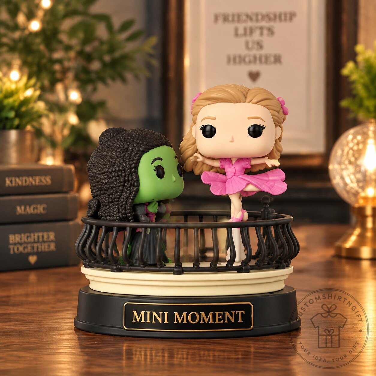Wicked Movie Rides Elphaba and Glinda Balcony Vinyl Figure Collectible Toy