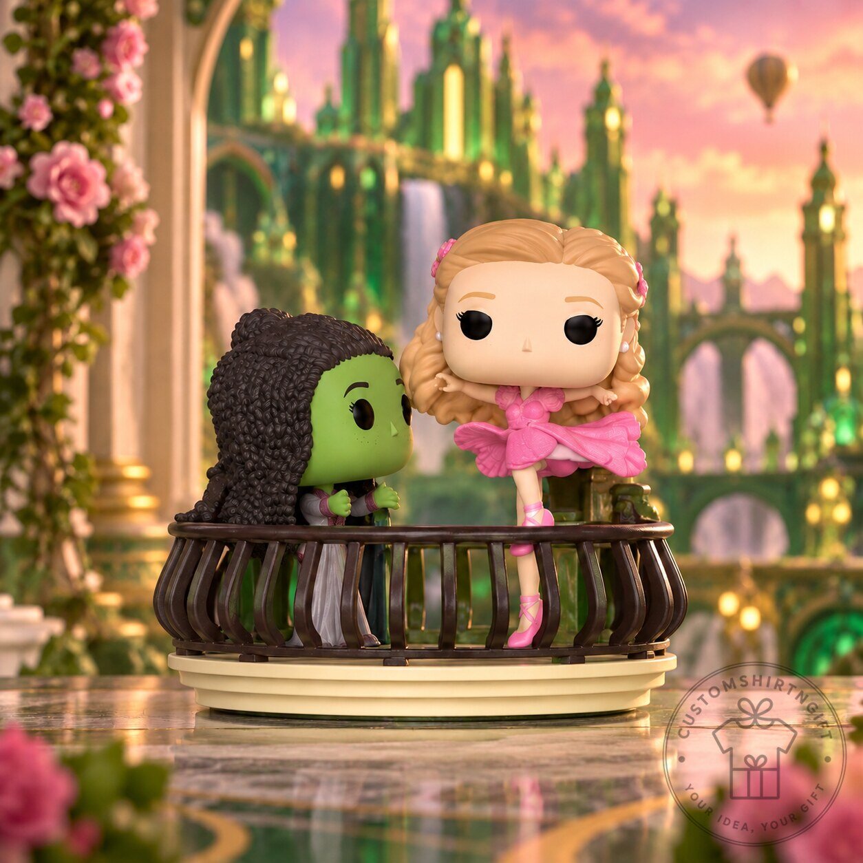 Wicked Movie Rides Elphaba and Glinda Balcony Vinyl Figure Collectible Toy 8 Wicked Movie Rides Elphaba and Glinda Balcony Vinyl Figure Collectible Toy