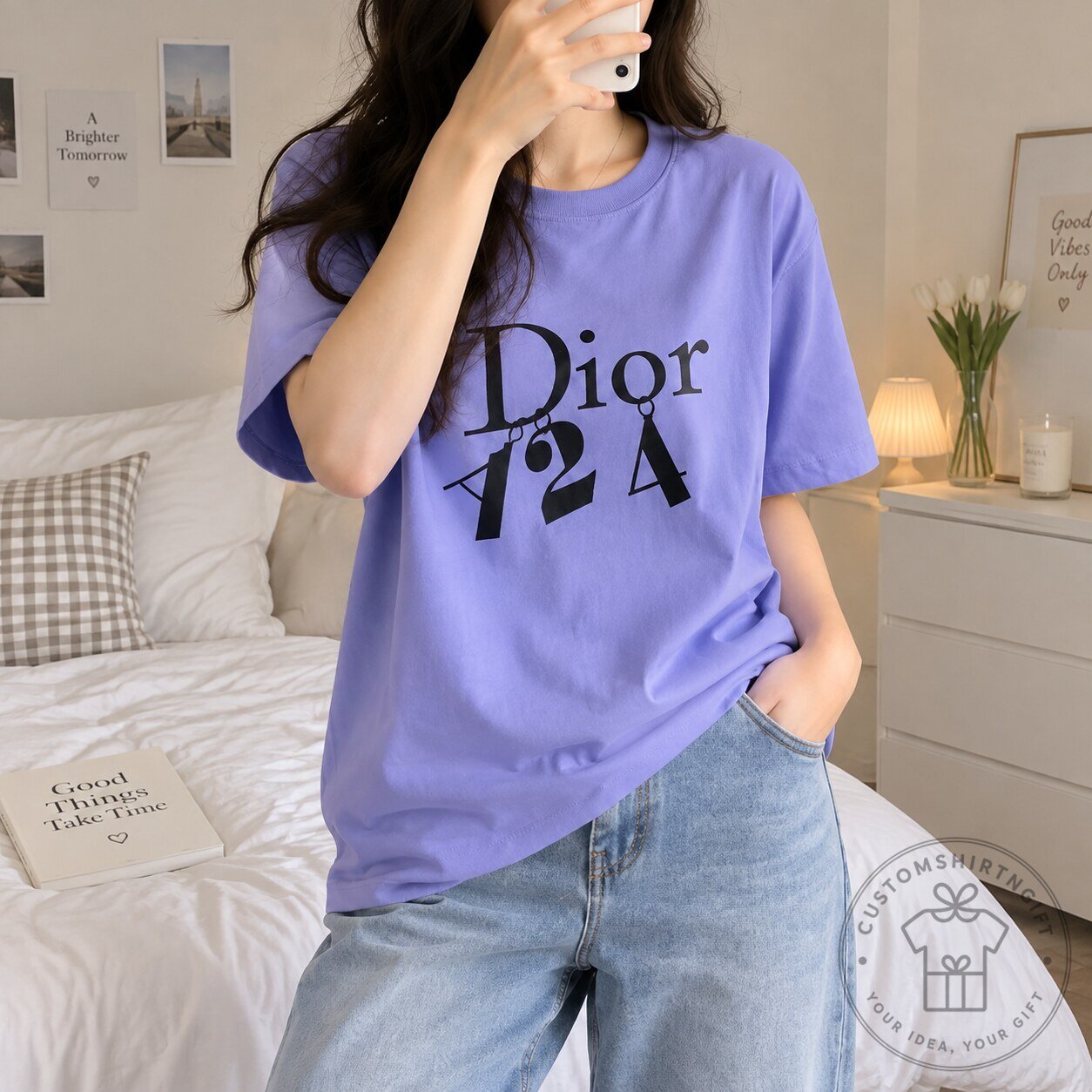 Straykids Hyunjin Dior Purple T Shirt 9 Straykids Hyunjin Dior Purple T Shirt