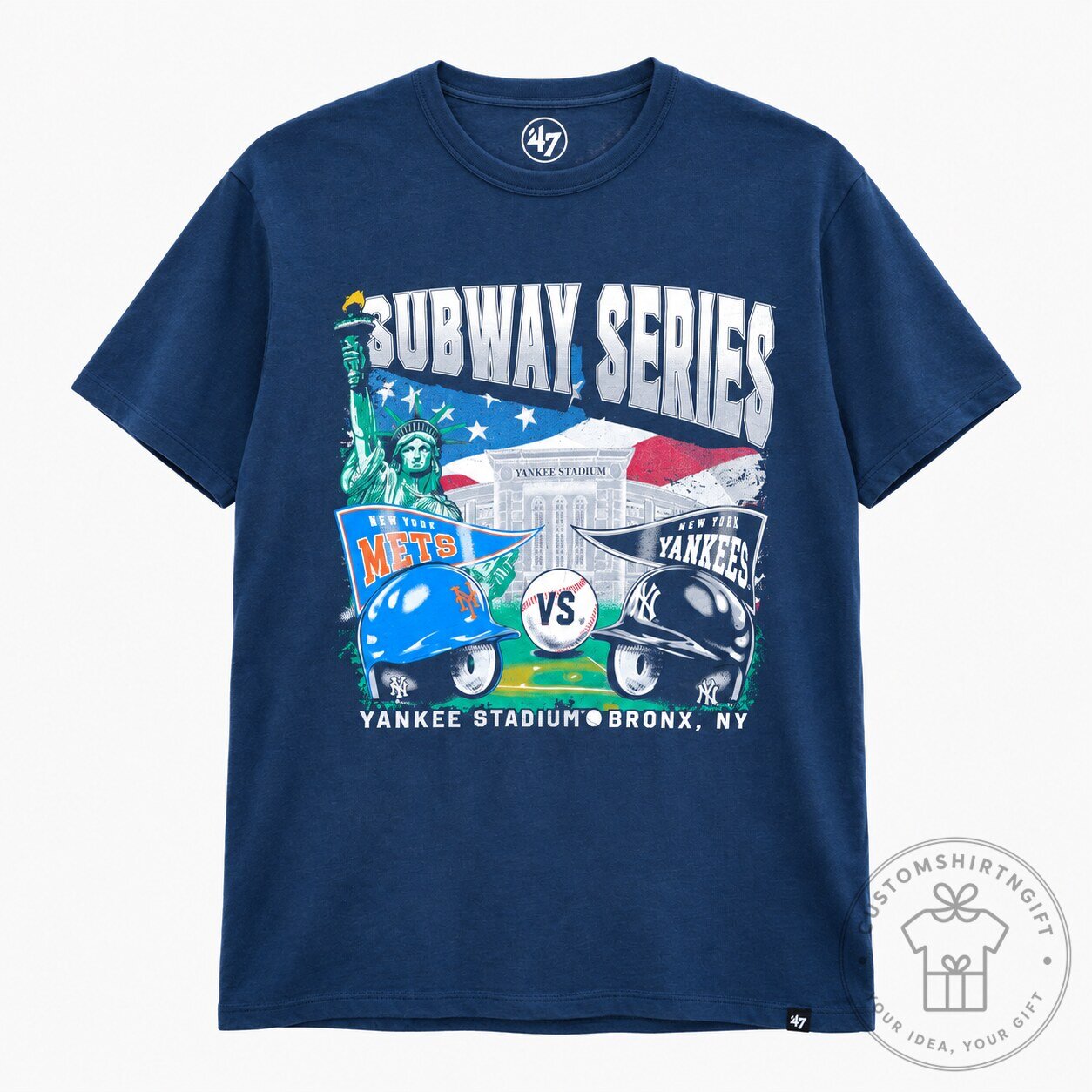 47 Brand New York Yankees Mets Subway T Shirt - Customshirtngift