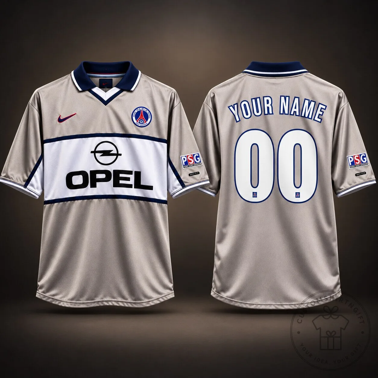 Paris Saint Germain 1999 Away by Nike Vintage Retro Polo Jersey