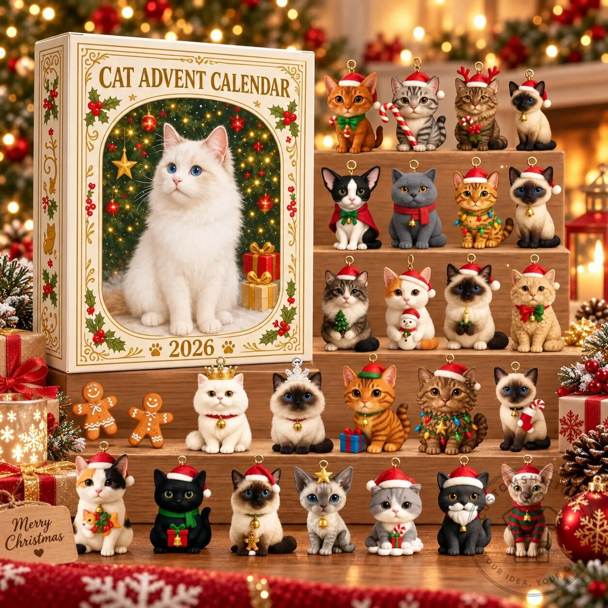 Cat Advent Calendar 2026 Christmas Countdown