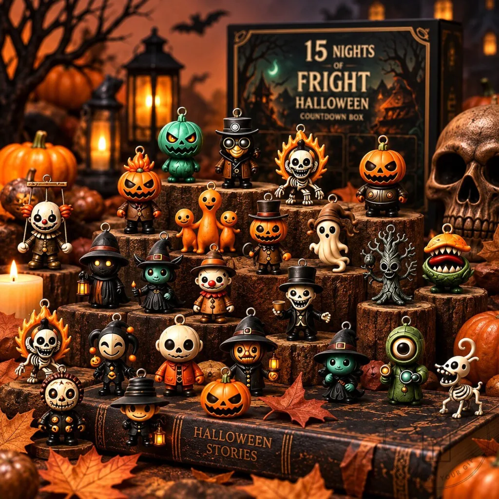 15 Nights of Fright Advent Calendar Halloween Countdown Box Figurine