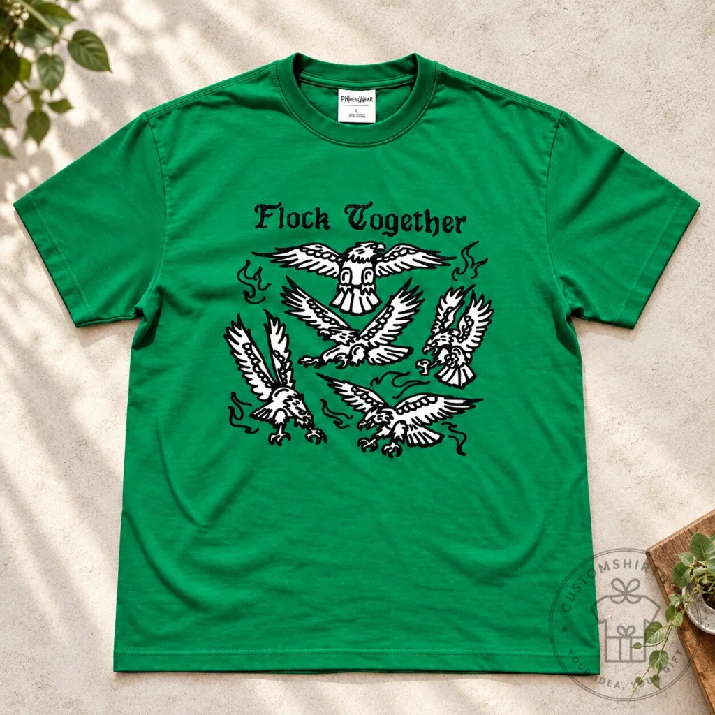 Flock Together Eagle Green T Shirt Flock Together Eagle Green T Shirt
