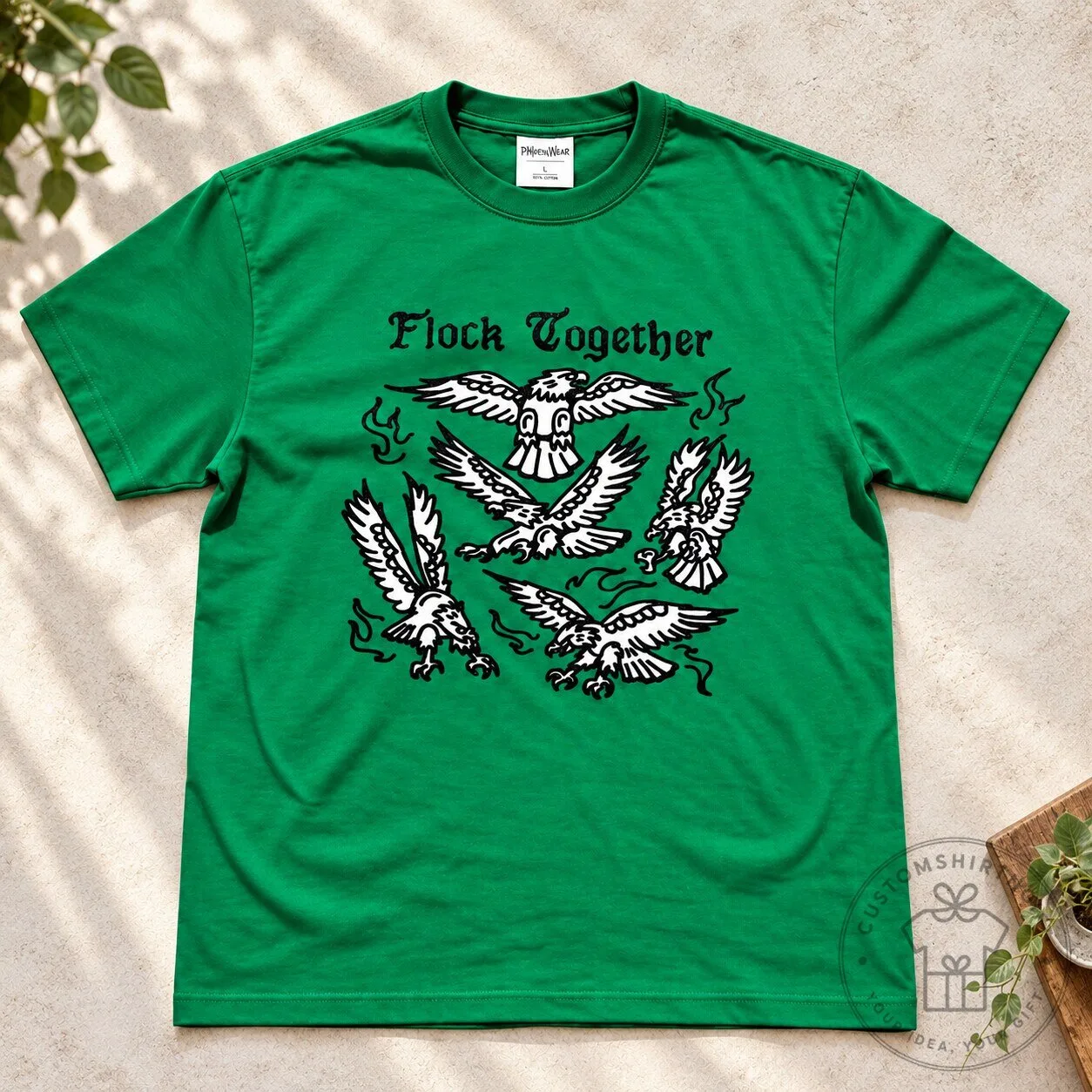 Flock Together Eagle Green T Shirt