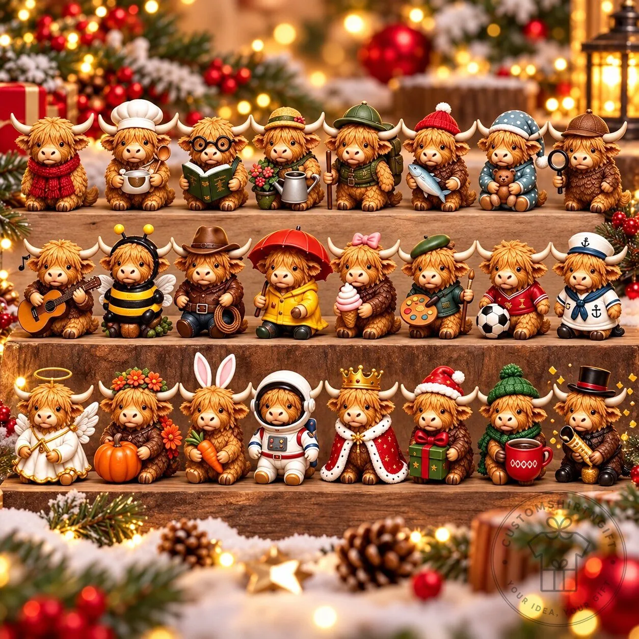 Highland Cow Advent Calendar 2026 24 Days Christmas Countdown 8 Highland Cow Advent Calendar 2026 24 Days Christmas Countdown