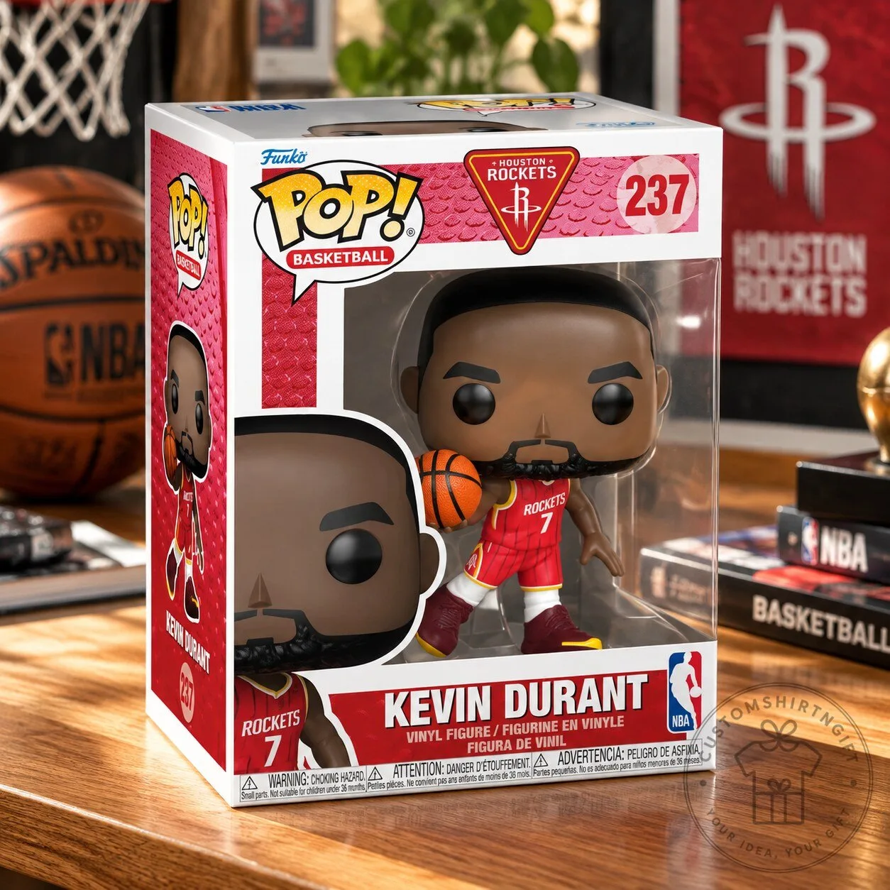 Funko Pop Basketball Kevin Durant Houston Rockets Vinyl Figure 9 Funko Pop Basketball Kevin Durant Houston Rockets Vinyl Figure