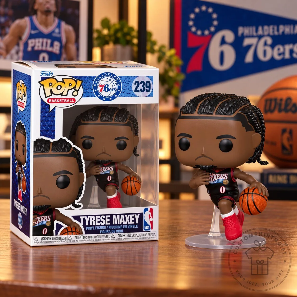 Funko Pop Basketball Tyrese Maxey Philadelphia 76ers Vinyl Figure 4 Funko Pop Basketball Tyrese Maxey Philadelphia 76ers Vinyl Figure