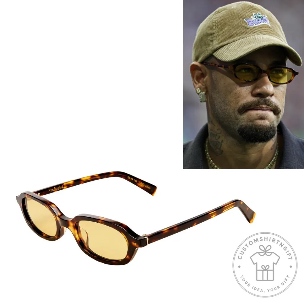 Neymar The Mimi Sunglasses Tortoise Shell Yellow Lens Oval Frame Eyewear