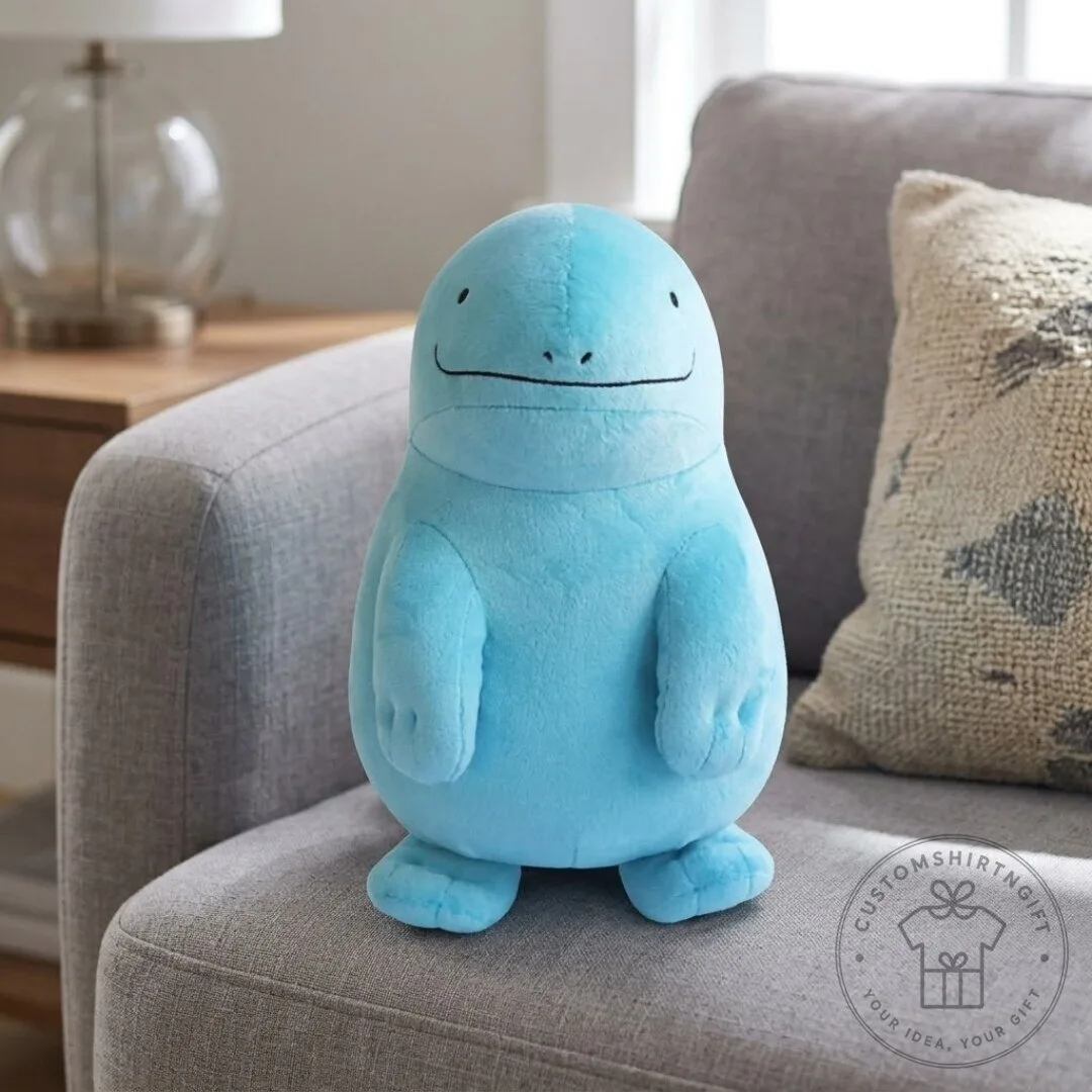 Pokemon Quagsire Plush Stuffed Animal Toy Soft Blue