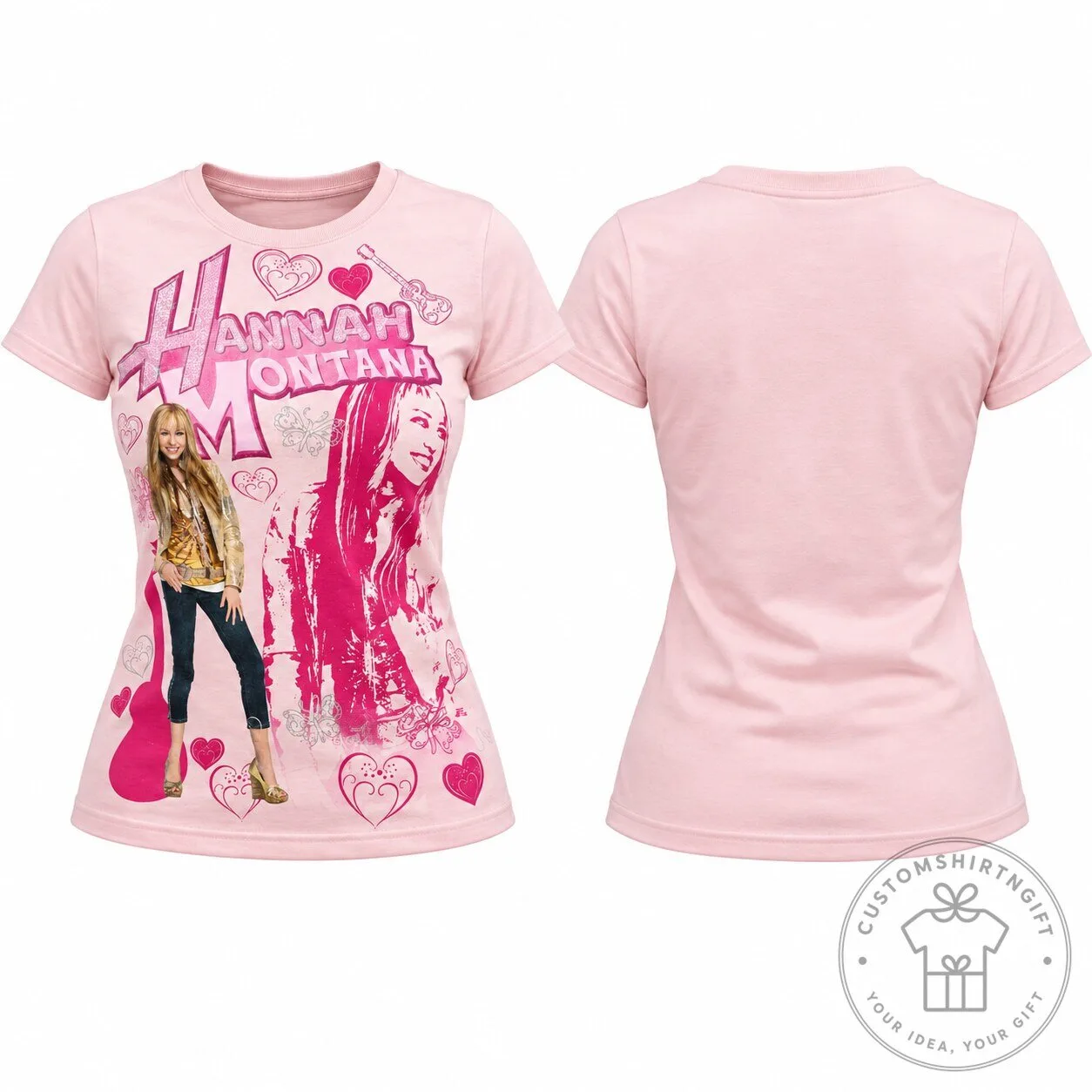 Hannah Montana Pink Graphic T Shirt