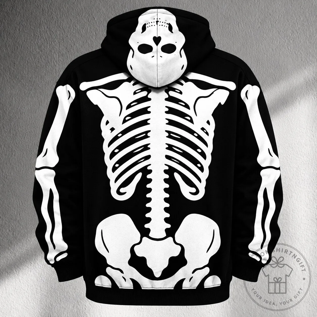 Skeleton Hoodie Halloween Costume Black 8 Skeleton Hoodie Halloween Costume Black