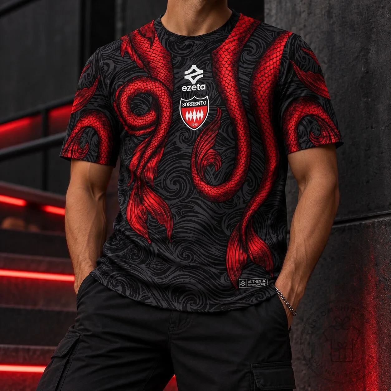 SORRENTO 26/27 Ligea Jersey Red Black Dragon 9 SORRENTO 26/27 Ligea Jersey Red Black Dragon