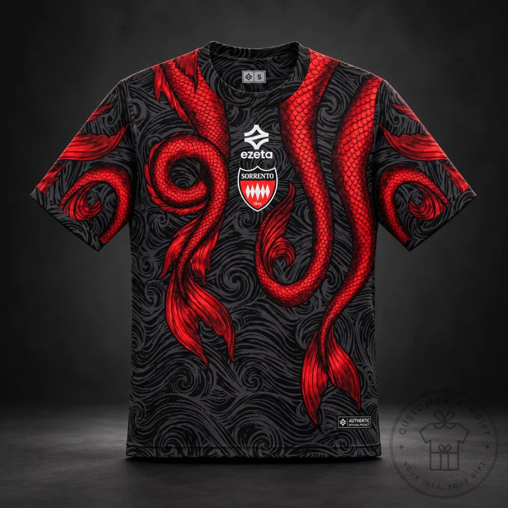 SORRENTO 2627 Ligea Jersey Red Black Dragon SORRENTO 26/27 Ligea Jersey Red Black Dragon